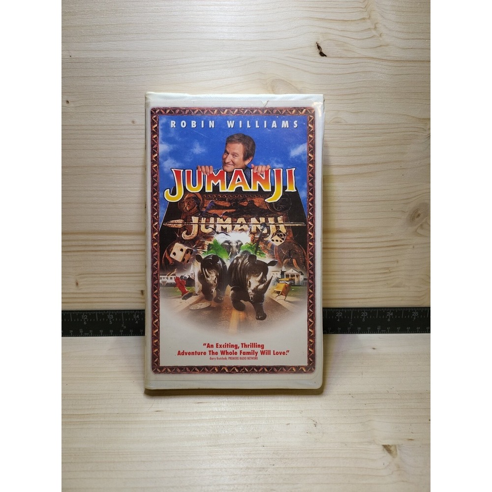 Jumanji (VHS, 1996, Closed Captioned Clam Shell Case)